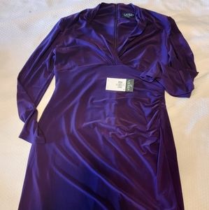New Ralp Lauren purple dress size 14